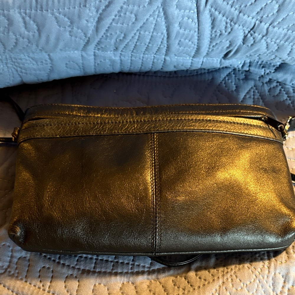 Derek Alexander Black Leather Crossbody